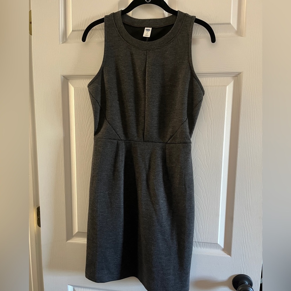 Grey Knit Sheath Dress